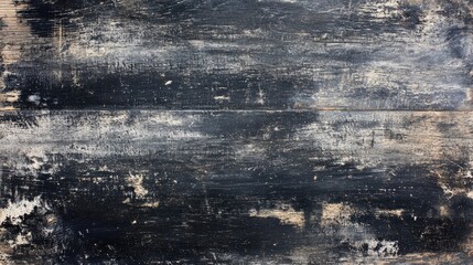 Obraz premium Aged black and grey wooden texture featuring a rustic, weathered finish with subtle variations, ideal for background use or decorative purposes.