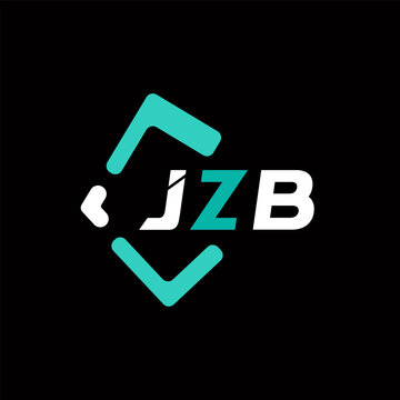 JZB creative minimalist letter logo. JZB unique vector initials alphabet letter logo design