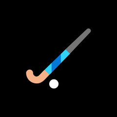 Field Hockey Stick and Ball