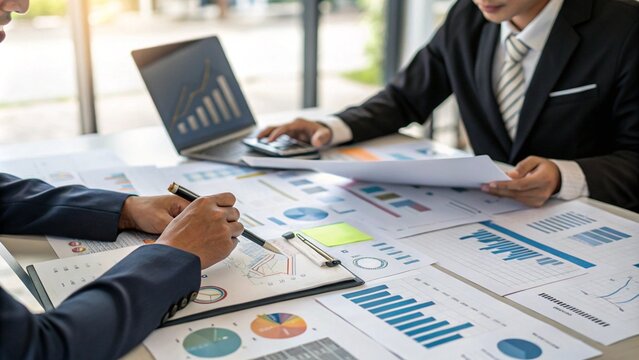 Risk management and assessment for business investment, Risky business risk management control and strategy. forecasting evaluation financial business concept.
