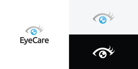Eye Care, eye clinic Logo Design Template.