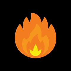 Fire icon on a white background