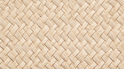 A close-up of a woven texture, featuring intricate patterns in a natural, light color, showcasing the beauty of craftsmanship.