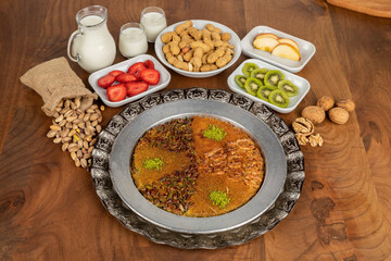 Turkish Kunefe Dessert (Künefe Tatlisi) Photo