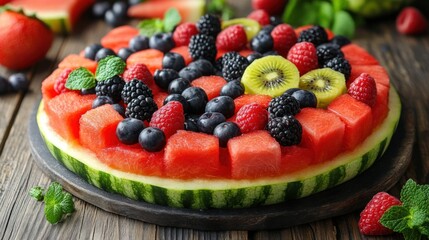 Watermelon Fruit Salad Recipe: Summery and Refreshing