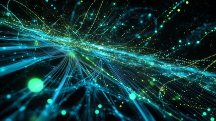 Naklejka premium Dynamic Digital Network