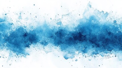 Obraz premium Abstract Blue and White Watercolor Background with Textured Fluid Appearance and Dynamic Color Blend for Design Projects.