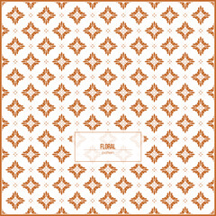 beautiful floral rhombus pattern with dark gold dominant color