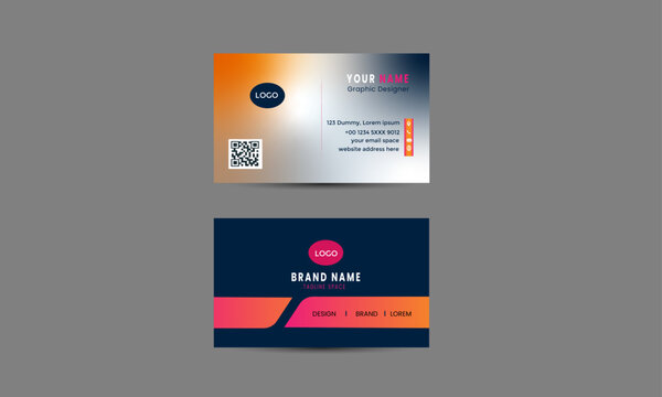 Gradient Color Business card 