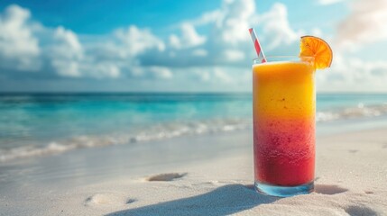 Summer Cocktail on Beach