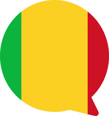 Fototapeta premium Mali Falg on Chat Icon