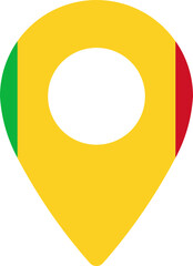 Mali Flag In Pin