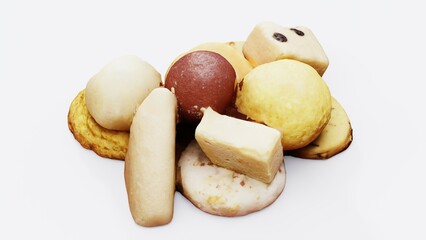 Delicious Sweets Collection 3D Models | Perfect for Food Visualization, Packaging, Advertising, Bakery Branding, Digital Mockups, and Confectionery Promotion