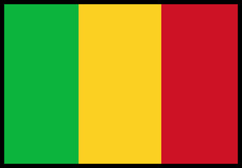 Mali Flag rectangle Icon