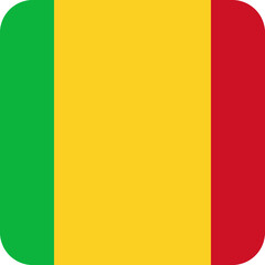 Mali Flag Square Icon