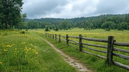 Fototapeta premium Peaceful Countryside Path