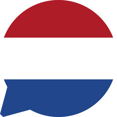 Chat Icon on Netherlands Flag