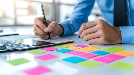 To grow an online audience, a digital marketer curates engaging content for a social media strategy.