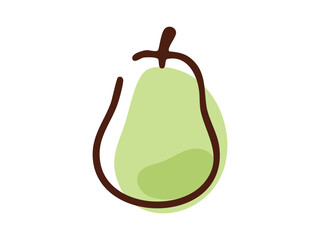 洋梨_手描き