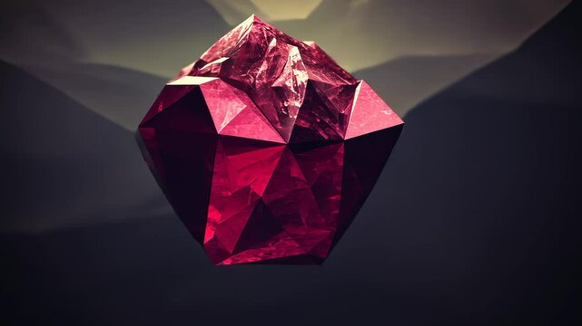 Brilliant Heart Shaped Diamond Gem Vector Illustration for Valentine's Day Luxury Jewelry Design