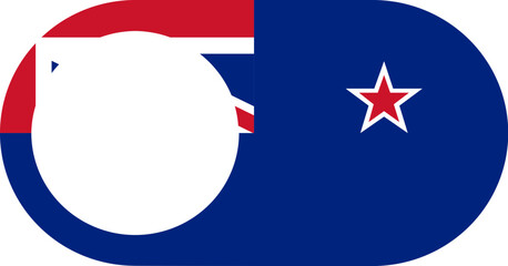 Switch Off Icon of New Zealand Flag