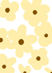 Yellow Daisy flower background