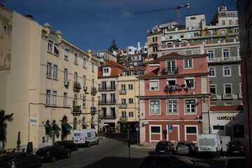 old buildings in  lisboa, portugal