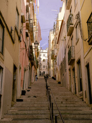Fototapeta premium old buildings in lisboa, portugal