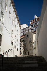 old streets in lisboa, Portugal