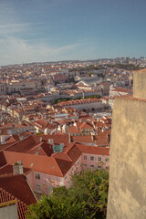 view of the city in lisboa portugal