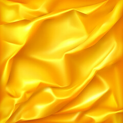 Fototapeta premium Golden silk fabric folds.