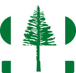 Cloud Server Icon of Norfolk Island Flag