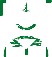 Norfolk Island flag on Male student icon
