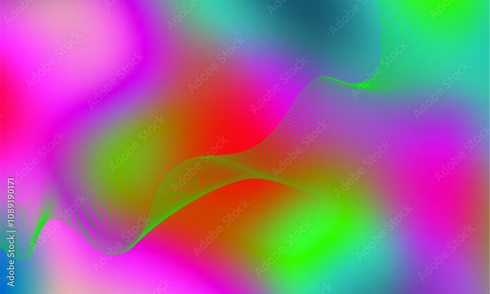 Leinwandbilder vector abstract background with dynamic waves and lines. illustration suitable for design