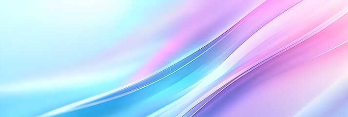 Obraz premium Pastel Dream: Abstract Flowing Lines in Soft Pink, Blue, and Purple Hues