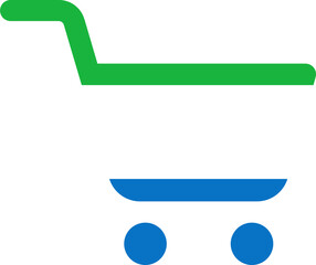 Sierra Leone flag on Mono Cart Icon