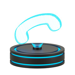 Call Social Media 3D Illustration