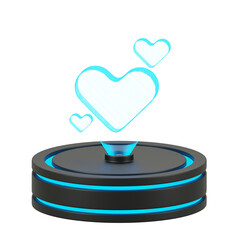 Love Social Media 3D Illustration