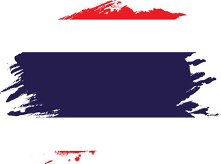 Grunge Brush On Flag Of Thailand
