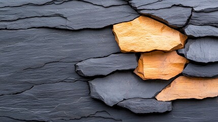 The black rock texture of the old, weathered mountain surface creates a rugged and timeless backdrop, showcasing the natural beauty and toughness of the stone.