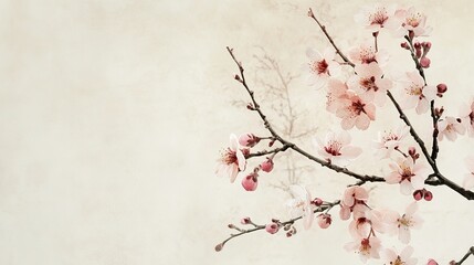 Elegant japanese-inspired floral wallpaper detail interior design home decor aesthetic close-up sophistication