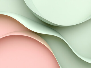 Curve wave shape pattern on lilac yellow color tone illustration wallpaper background