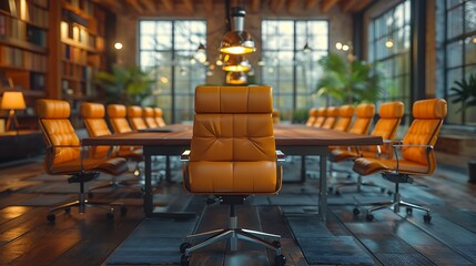 A modern educational reform meeting with transparent policy boards and glowing advocacy documents promoting educational equity 