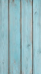 Naklejka premium Rustic turquoise wooden planks with weathered texture and visible grain, creating a charming vintage backdrop for coastal or farmhouse-inspired decor themes.