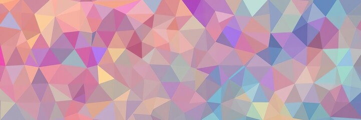 Obraz premium A vibrant mosaic made up of different colored polygons arranged in a seemingly random pattern, creative composition, artistic expression, abstract design