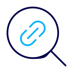 Search URL Outline Color icon