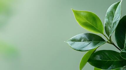 A soft blurred background of natural greens and blues, with a transparent overlay for text space