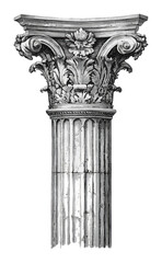 Fototapeta premium PNG Corinthian column design illustration