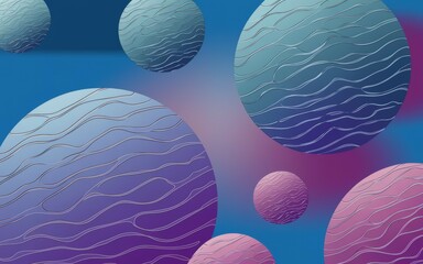 Cosmic orb design. Abstract space art; swirling planets evoke a sense of cosmic wonder and mystery.