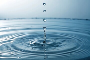 Water droplets flowing down a smooth surface, movement, rivulet, natural